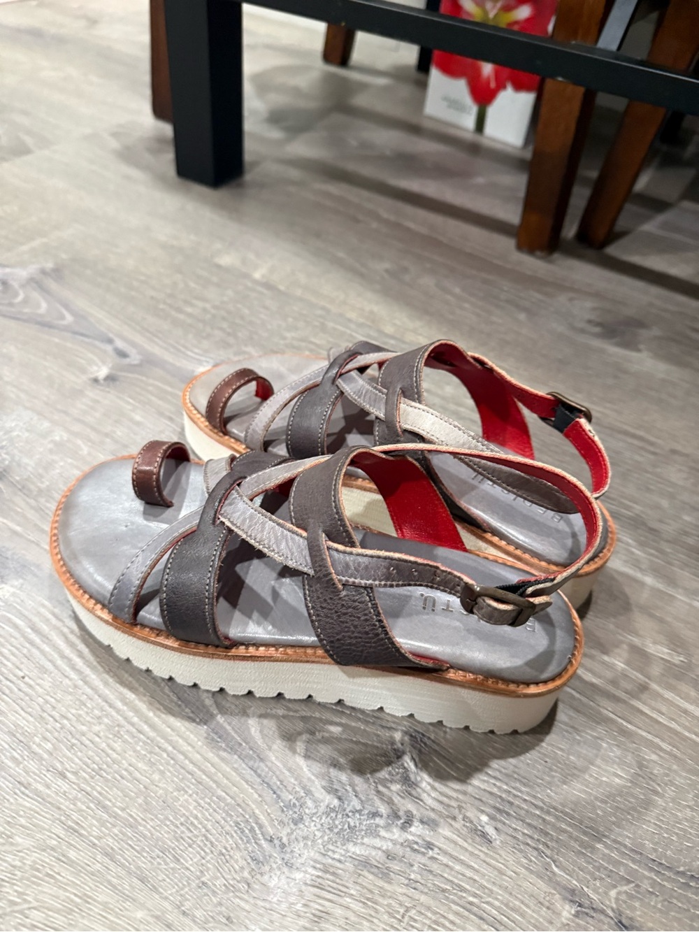 Women’s Brown Strappy Platform Sandals